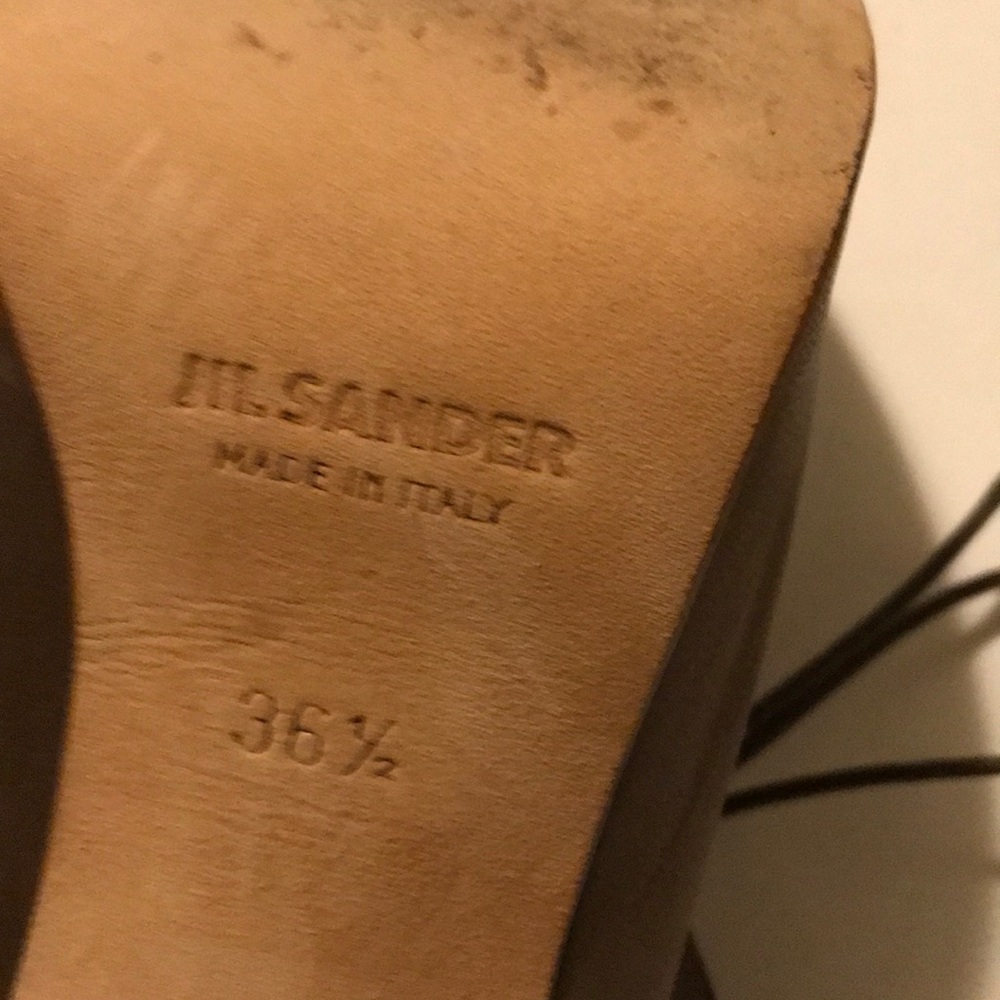 91. Jil Sanders Peep Toes Ankle Boots sz 36.5 - Picture 7 of 8